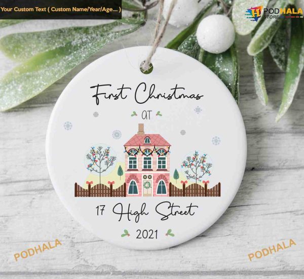 First Home Personalized New Home First Christmas Ornament
