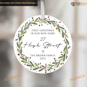 First Home Personalized Ornament, Christmas In Our New Home Gift