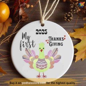 First Thanksgiving Turkey Ornament, Family Christmas Ornaments