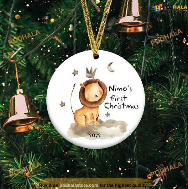 First Year Christmas with Baby, Personalized Ornament