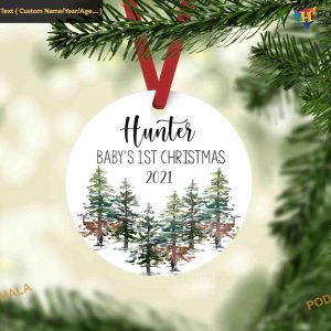 Forest Baby's 1st Christmas Keepsake Ornament