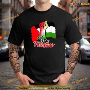 Free Gaza Free Palestine Flag Proud Palestine Save Gaza Political Shirt 2