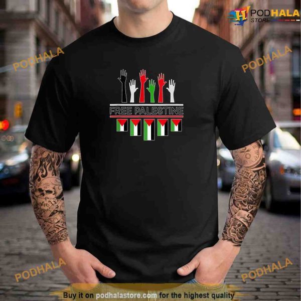 Free Gaza Palestine Flag Proud Palestine Save Gaza Political Shirt