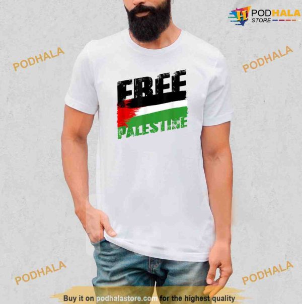 Free Gaza Proud Palestine Save Gaza Palestine Flag Shirt, Political Gift