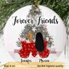 Friends Christmas Ornament, Best Friend Xmas Ornament