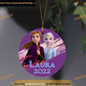 Frozen Anna & Elsa Ornament, Family Christmas Tree Ornaments