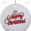 Funny Golf Moment Ceramic Christmas Ornament, Personalized Family Ornaments