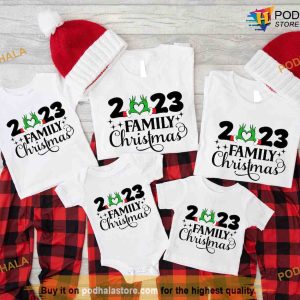 Funny Grinch Family Christmas 2023 Shirt, Best Family Christmas Gifts