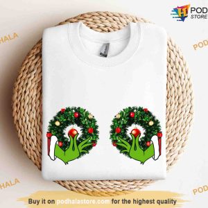 Funny Grinch Hands Christmas Sweatshirt, Grinch Christmas Gifts