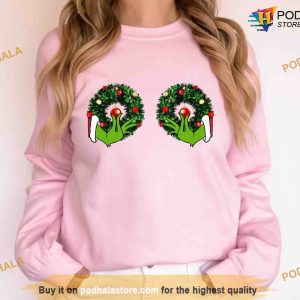 Funny Grinch Hands Christmas Sweatshirt Grinch Christmas Gifts 2