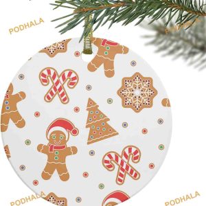 Gingerbread Tree Decorations Christmas Ornament, Friends Christmas Ornaments