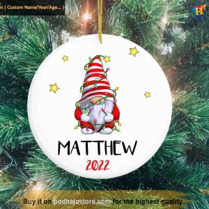 Gnome Christmas Ornament, Funny Tree Decoration