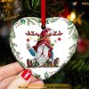 Gnomes Come Home Ceramic Ornament, Custom Family Ornaments