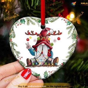 Gnomes Come Home Ceramic Ornament, Custom Family Ornaments