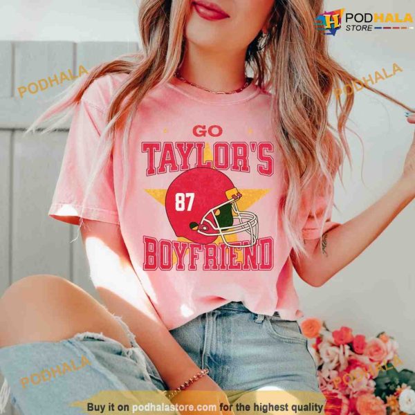 Go Taylor’s Boyfriend KC Football Shirt, TS Inspired Design