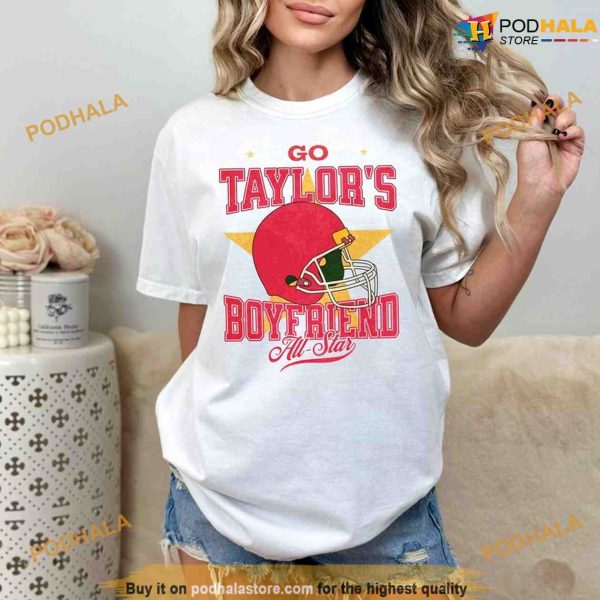 Go Taylor’s Boyfriend KC Football Shirt, TS Inspired Fun Design