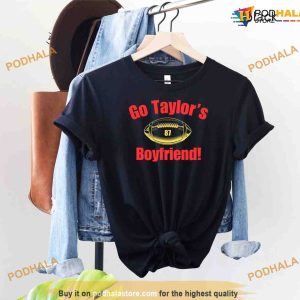 Taylors Boyfriend Shirt Swiftie Taylor Swift Shirt Travis Kelce T Shirt  Inspired Shirt Football Shirt Kc Football Shirt Chiefs Shirt - Trendingnowe