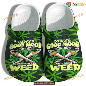 Good Mood Weed Crocs, Hippie Smoke Weed Good Mood Clogs