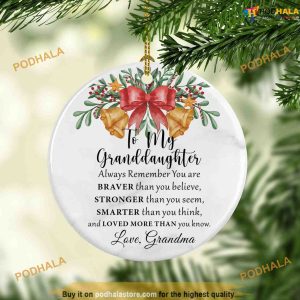 Granddaughter 2023 Ornament Gift from Grandma Family Christmas Ornaments 2 1
