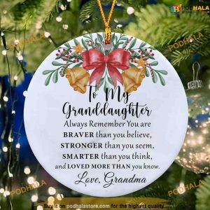 Granddaughter 2023 Ornament Gift from Grandma Family Christmas Ornaments 3 1