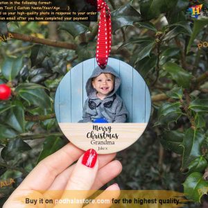 Grandparents' Celebration Personalized Christmas and Custom Picture Ornaments