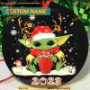 Green Baby Yoda Christmas 2023 Ornament, Personalized Family Decor