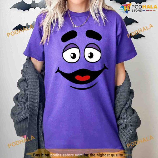 Grimace Face Halloween Costume Shirt For Women Men Kids