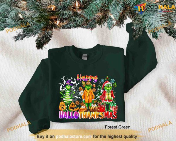 Grinch Christmas Sweatshirt, Hoodie, Halloween & Fall Women’s Fashion