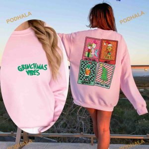 Grinch Cindy Lou And Max Sweatshirt, Grinch Christmas Shirt