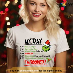Grinch My Day Im Booked Christmas Crewneck Sweatshirt Christmas Gifts 2