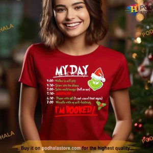 Grinch My Day Im Booked Crewneck Christmas Sweatshirt Family Christmas Gifts 2