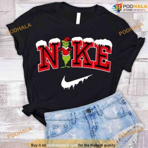 Grinch Nike Christmas Shirt, Grinch Sweatshirt Womens