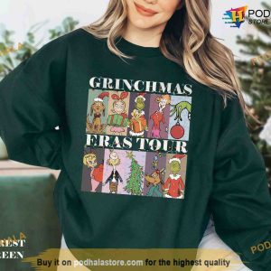 Grinchmas Eras Tour Sweatshirt, Grinch Sweatshirt Womens