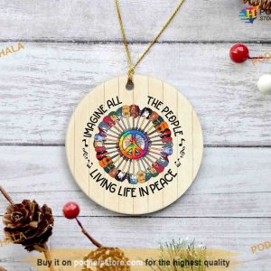 Guitar Peace Ornament, Funny Christmas Ornaments