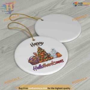 Happy Hallothanksmas Ornament, Funny Christmas Ornaments