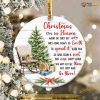 Heaven Christmas Ornament, Round Xmas Keepsake, Personalized Family Christmas Ornaments