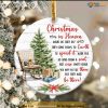 Heaven Rocking Chair Poem Ceramic Ornament, Personalized Family Tree Decoration