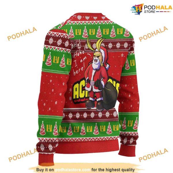 Hero Anime Christmas Sweater For Men Women, Funny Christmas Gift Ideas