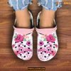 Hibiscus Flowers Flamingo Couple Flamingo Crocs Clog Shoes