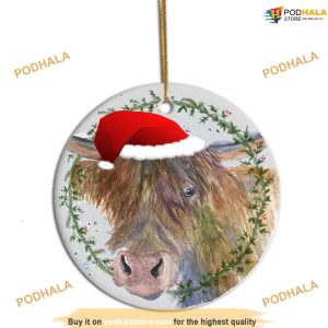 Highland Cow Tree Ornament, Family Tree Decoration