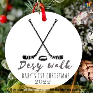 Hockey Baby's First Christmas Ornament, Family Tree Decoration