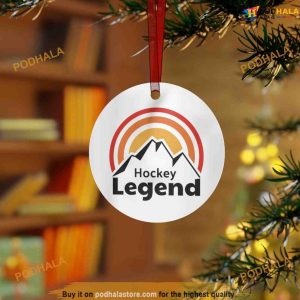 Hockey Legend Metal Christmas Ornament, Friends Christmas Ornaments