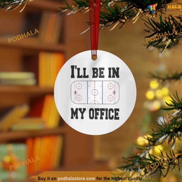 Hockey Office Ceramic Ornament, Friends Christmas Ornaments