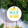 Hole in One Golf Christmas Ornament, Personalized Family Ornaments