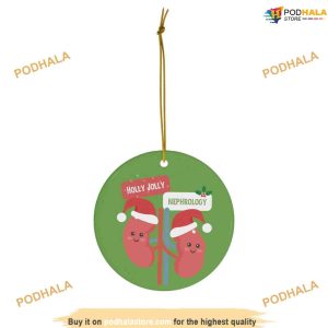 Holly Jolly Nephrology Ornament, Custom Family Ornaments