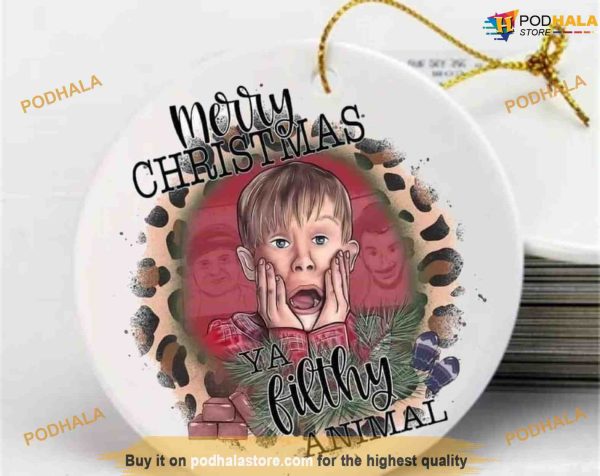 Home Alone “Ya Filthy Animal” Ornament, Funny Christmas Ornaments