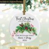 Housewarming New Home Ornament 2023, Personalized 1st Christmas Ornaments
