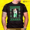 I Saw Mommy Kissing Zach Wilson Funny Christmas Shirt, Xmas Gift Ideas