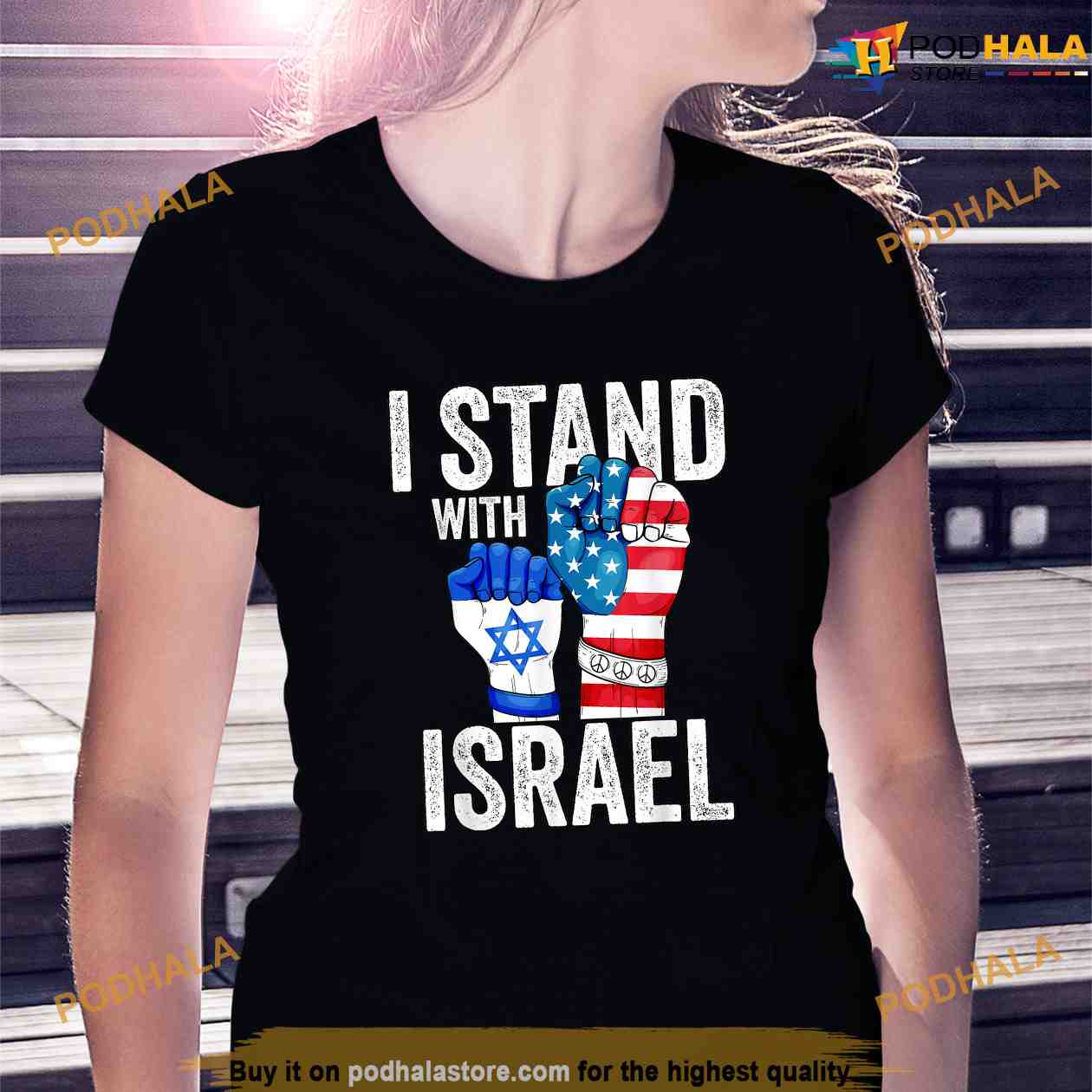 Israeli Designer T-shirts I Stand with Israel Unisex T-Shirt