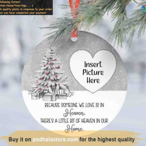 In Heaven Memory Ornament, Personalized Photo Ornaments